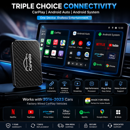 All New Carwala Carplay/Android Auto Device